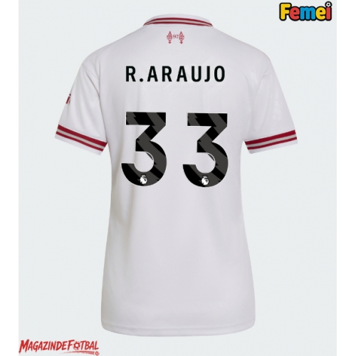 Liverpool Ronald Araujo #33 Tricou Fotbal Replică 2026-27 Femei Deplasare Liverpool Ronald Araujo #33 Tricou Fotbal Replică 2026-27 Femei Deplasare